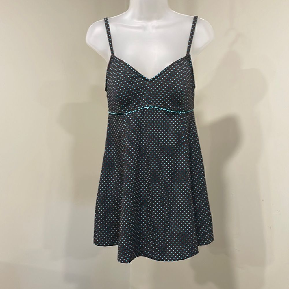 NWOT Le Cove One Piece Polka Dot Swim Dress.  Size 12 L large